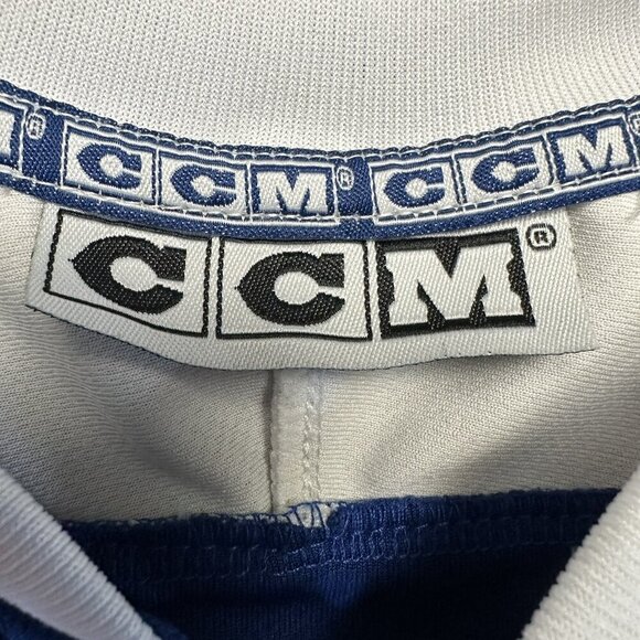Vintage CCM Canada Hockey Jersey Youth Size XL Retro Blue White - Picture 4 of 9